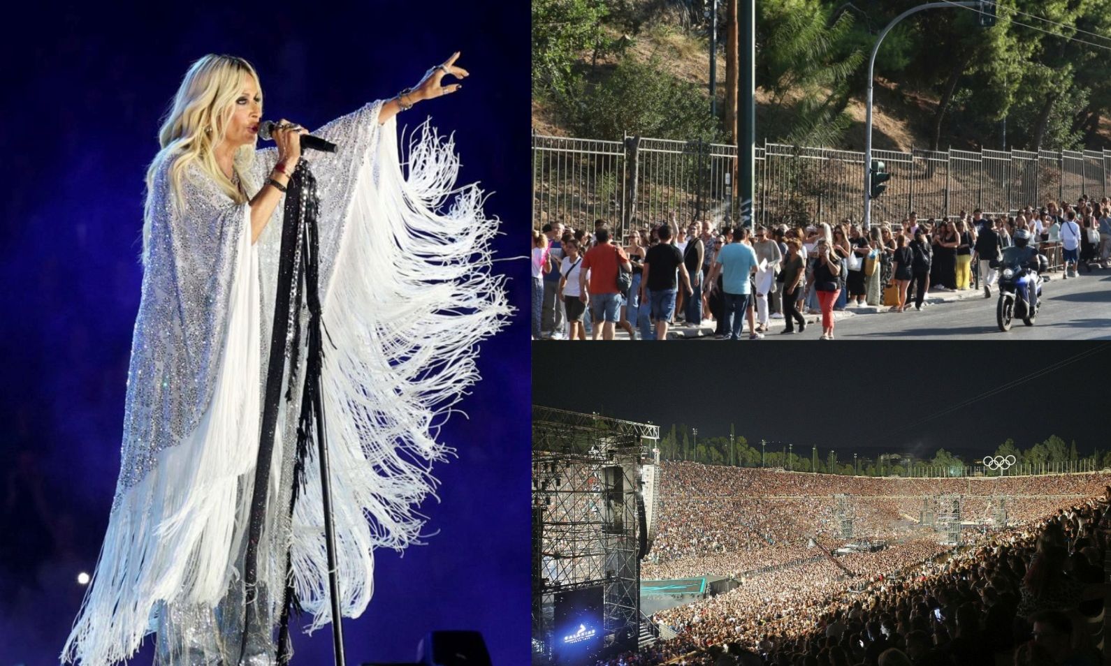 Άννα Βίσση: Το αδιαχώρητο έξω από το Καλλιμάρμαρο – Ουρές κάνει ο κόσμος για να μπει