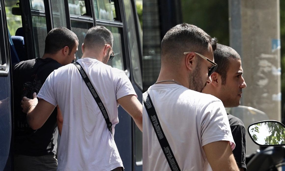 Καρέ - καρέ η μεταγωγή του Γιάννη Μάλαμα στον εισαγγελέα