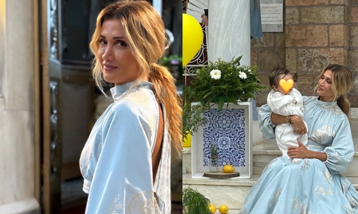 Στέλλα Καλλή: Η επανεμφάνιση, η βάφτιση και το νεραϊδένιο φόρεμα που επέλεξε