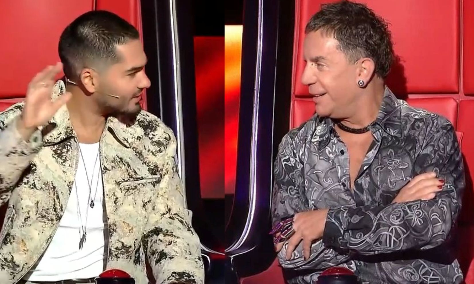 The Voice - Έξαλλος ο Μαζωνάκης on air με τον Μάστορα άρχισε τα γαλλικά: «Πότε γύρισες ρε»