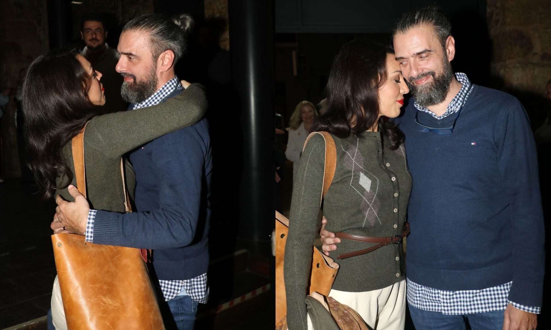 Τσαφούλιας: Δεν έλειψε από την πρεμιέρα της Μενενάκου - Τα τρυφερά τετ α τετ με την αγαπημένη του!