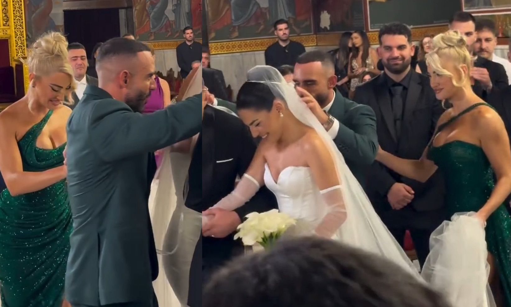 Ιωάννα Τούνη: Η νέα επίσημη εμφάνιση με τον σύντροφό της στον γάμο της φίλης της Στέλλας Πάσσαρη