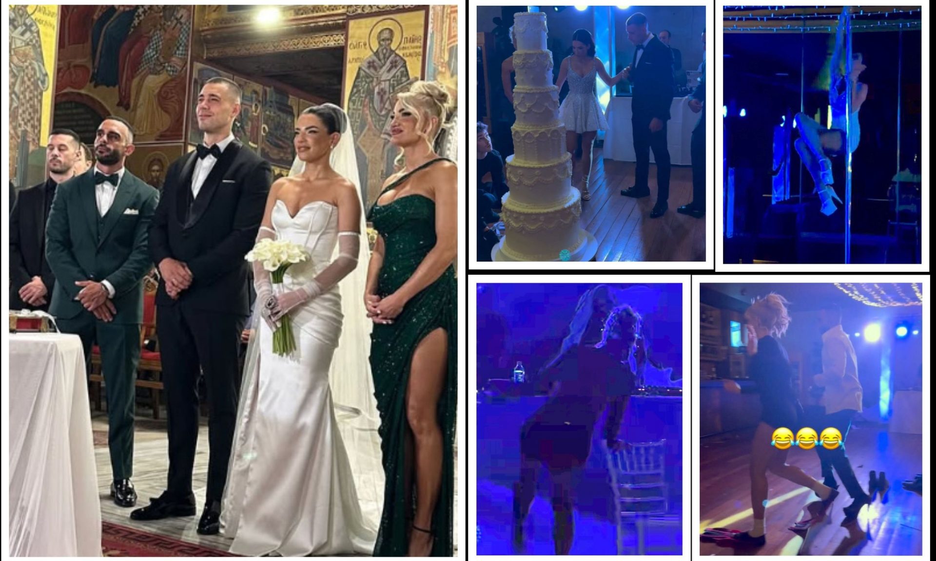 Τούνη: Η παρ' ολίγον τούμπα σε καυτό χορευτικό, τα βατραχοπέδιλα & το pole dancing της νύφης