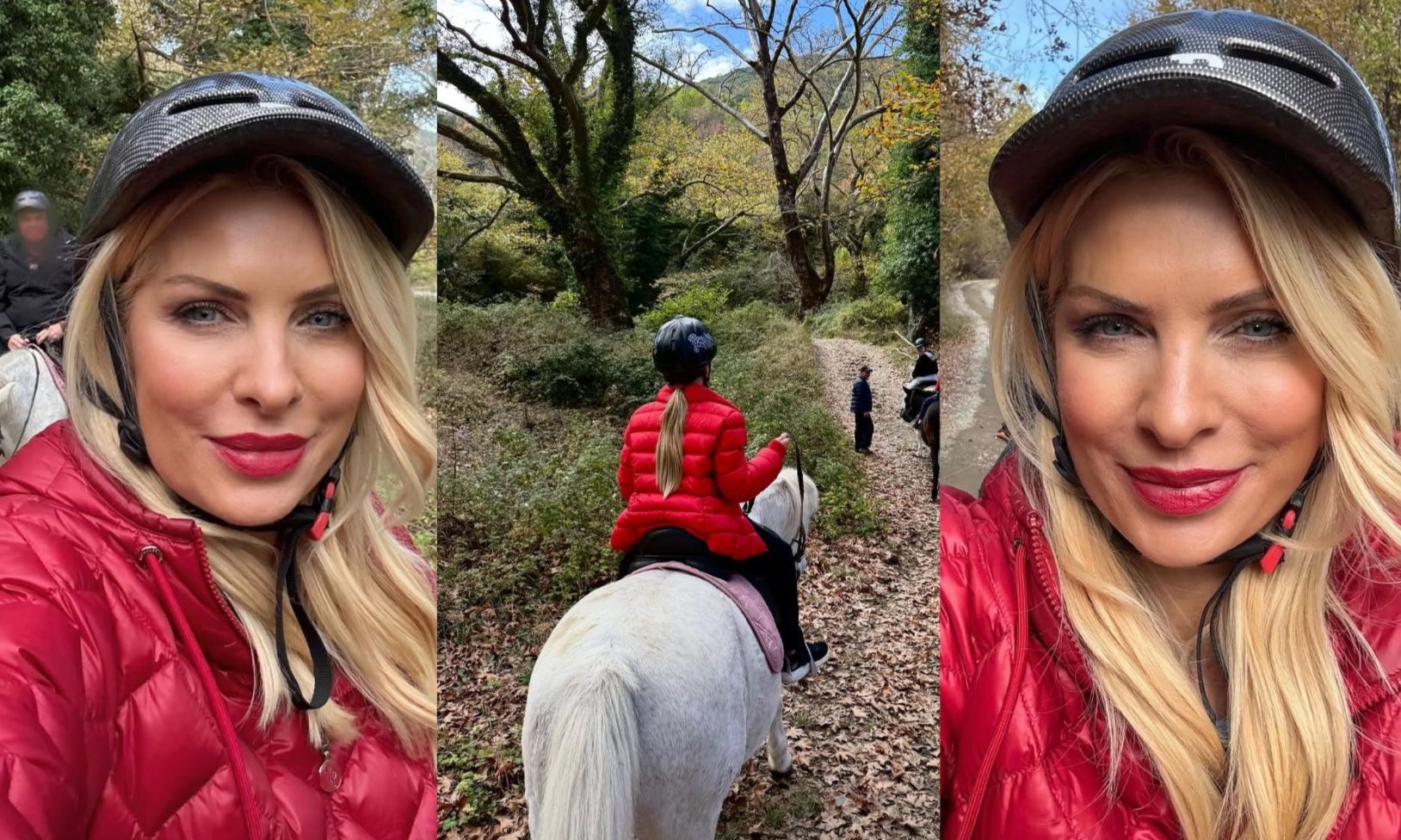 Ελένη Μενεγάκη: H εξόρμηση στα Ζαγοροχώρια, η Μαρίνα στο άλογο & το εντυπωσιακό φθινοπωρινό στυλ