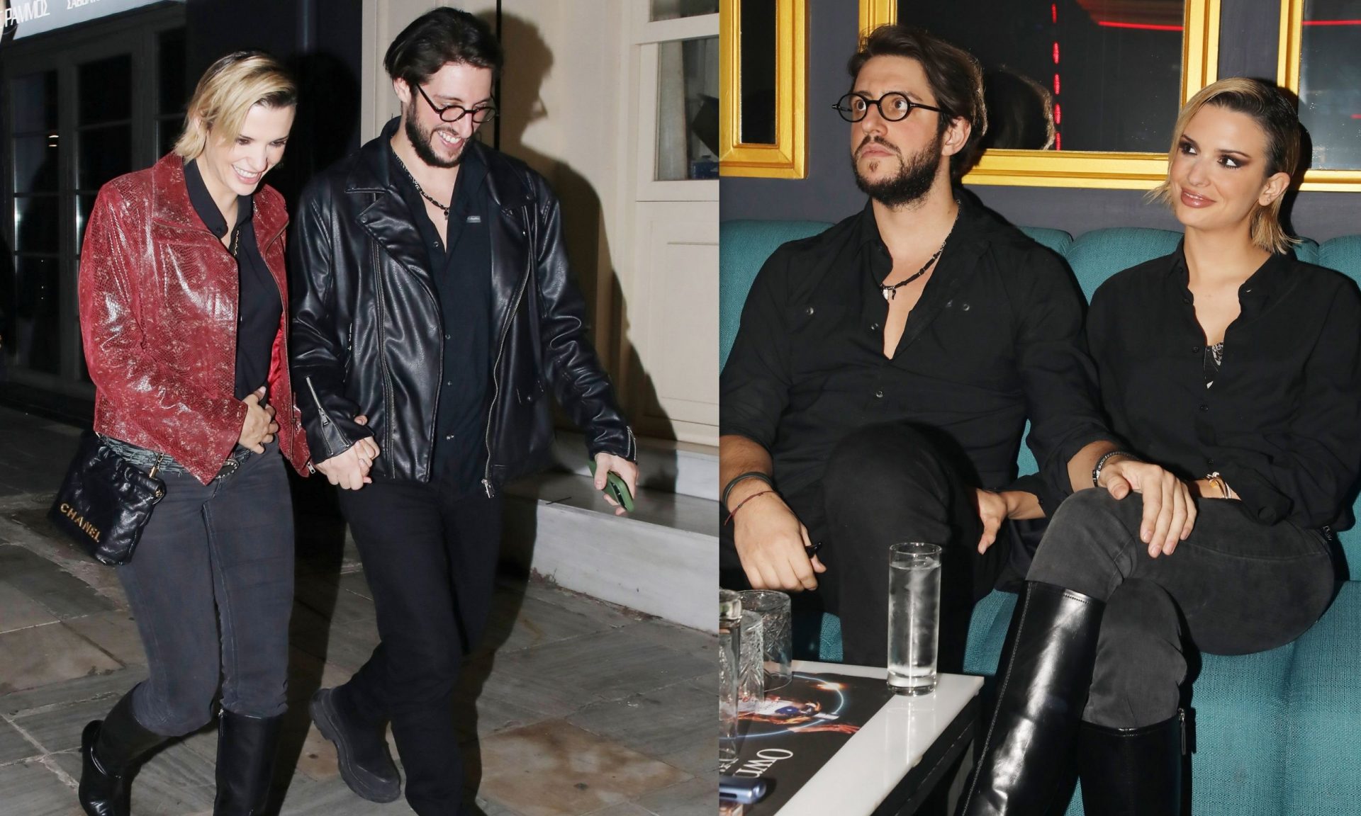 Λαμπερή και ερωτευμένη η Κατερίνα Λιόλιου σε βραδινή έξοδο με τον σύντροφό της, Χάρη Παπατζανή