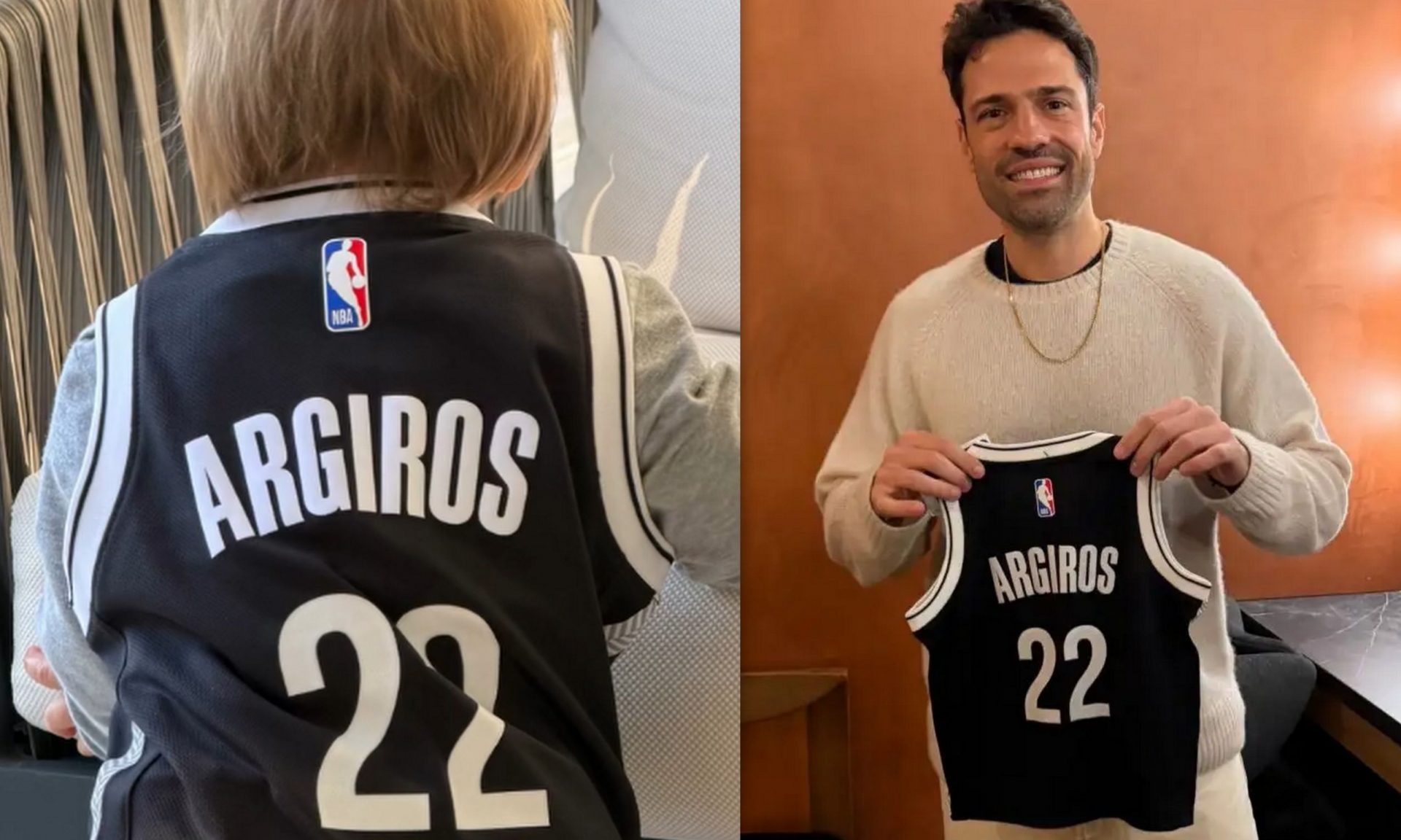 Η Αλεξάνδρα Νίκα απαθανάτισε τον Αργυρό junior με φανέλα με το επίθετό του & αμέσως έγινε viral!