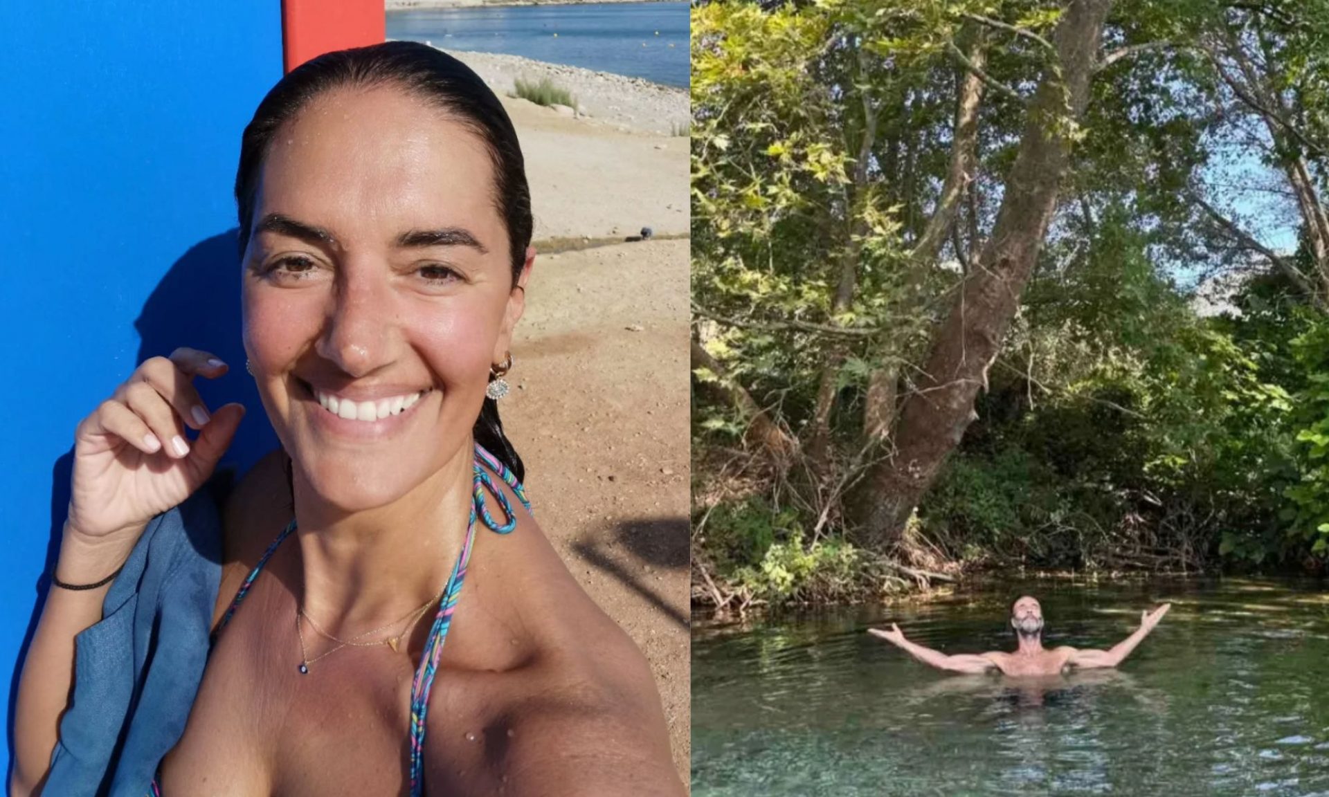 Ποιος Δεκέμβριος; Οι παγωμένες βουτιές Δούνια - Ευθυμιάδη λίγο πριν τα Χριστούγεννα!