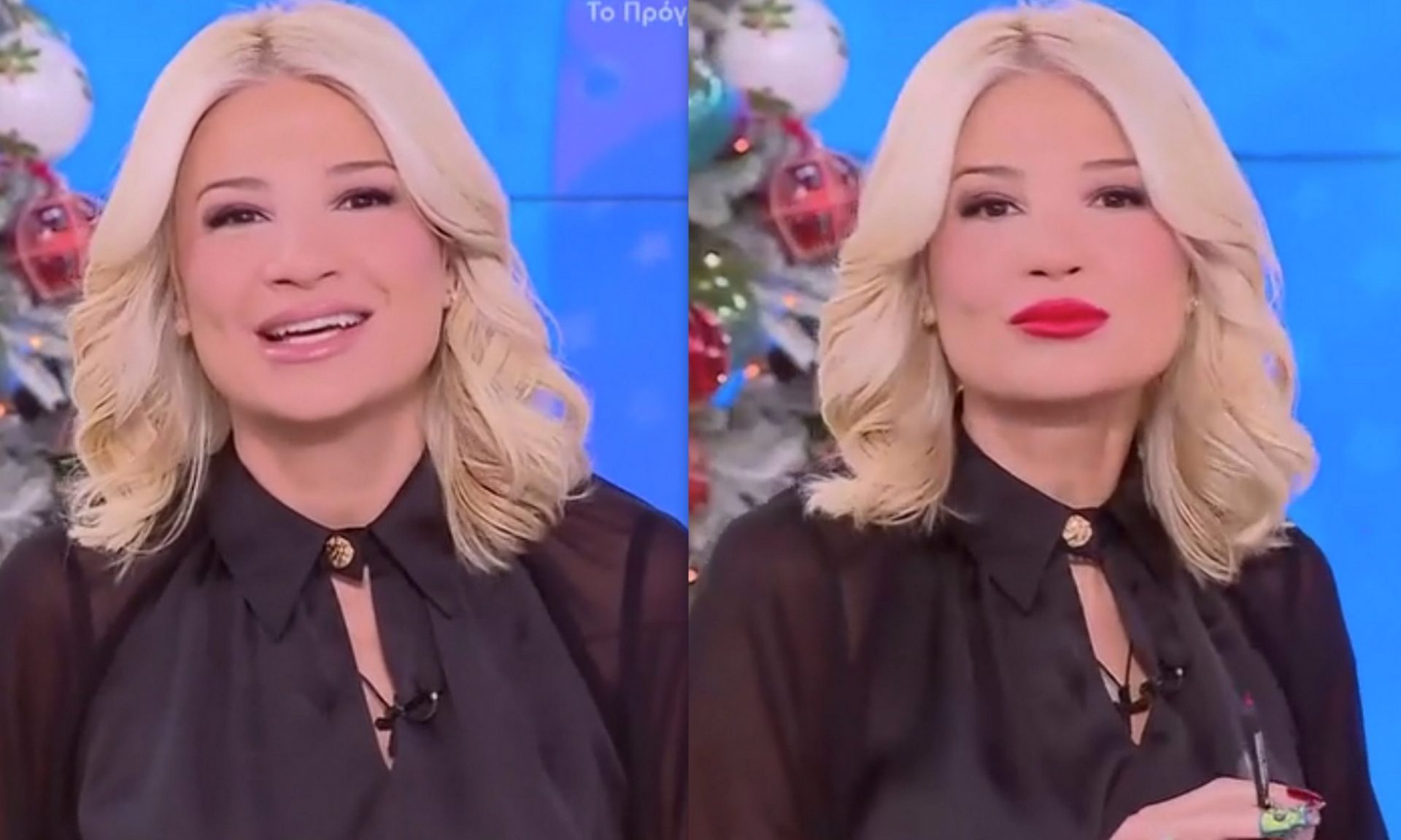 Σκορδά: Με άλλο μακιγιάζ ξεκίνησε την εκπομπή, με άλλο μακιγιάζ κατέληξε! Η αλλαγή on air!