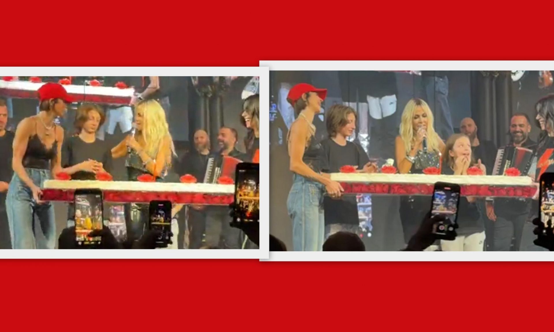 Άννα Βίσση: Η έκπληξη της κόρης της Σοφίας και των εγγονών της στη σκηνή με εντυπωσιακή τούρτα