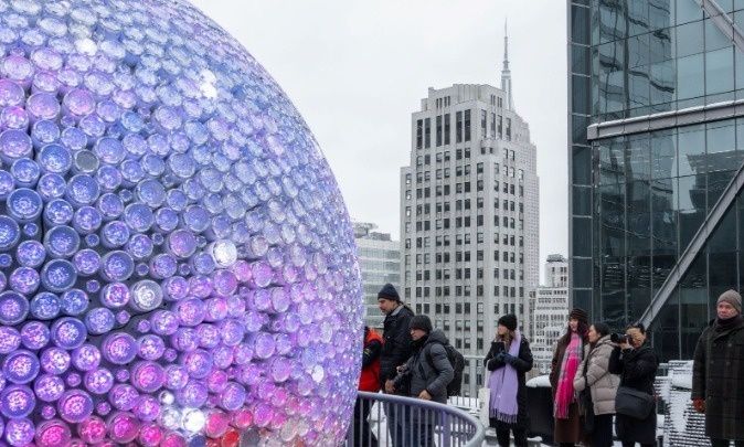 Η Σφαίρα, σύμβολο της έλευσης του νέου έτους, κοσμεί ήδη την Times Square