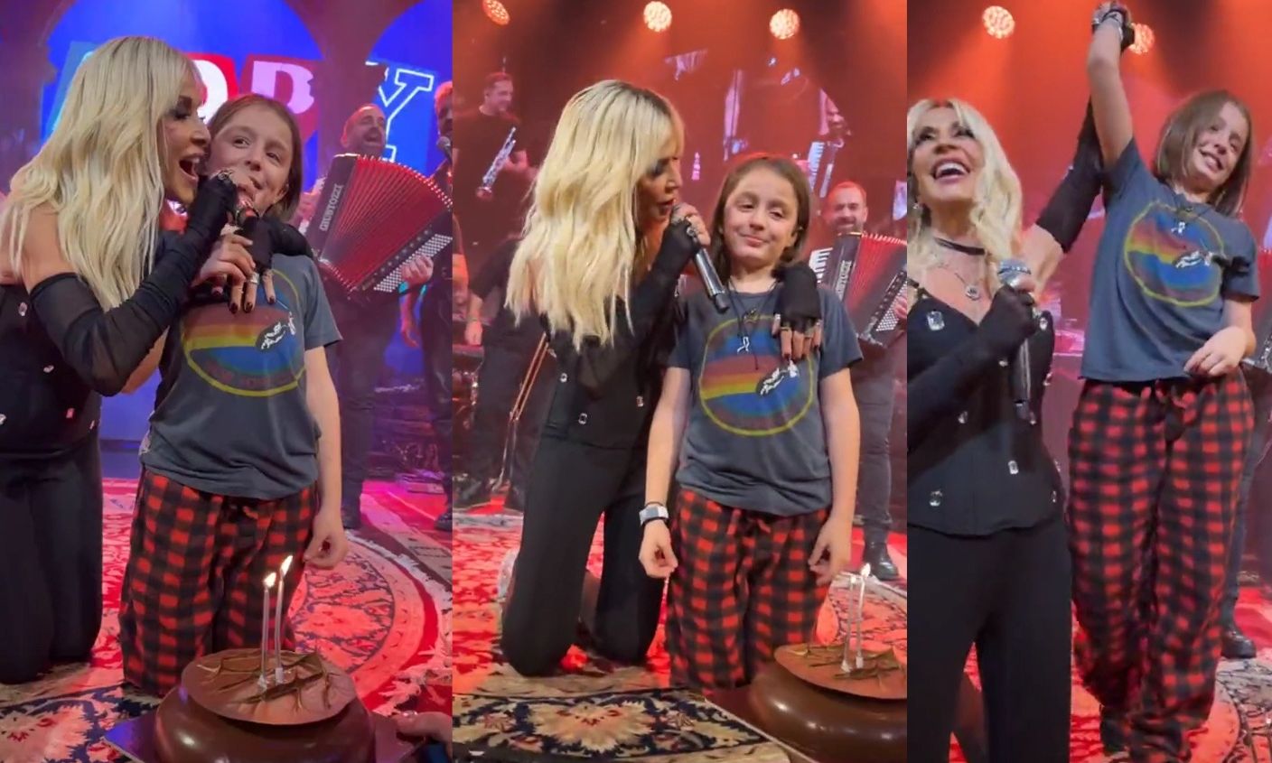 Βίσση: Ο εγγονός της Νέστωρ έσβησε τα κεράκια της τούρτας του στην πίστα & η γιαγιά του τραγούδησε