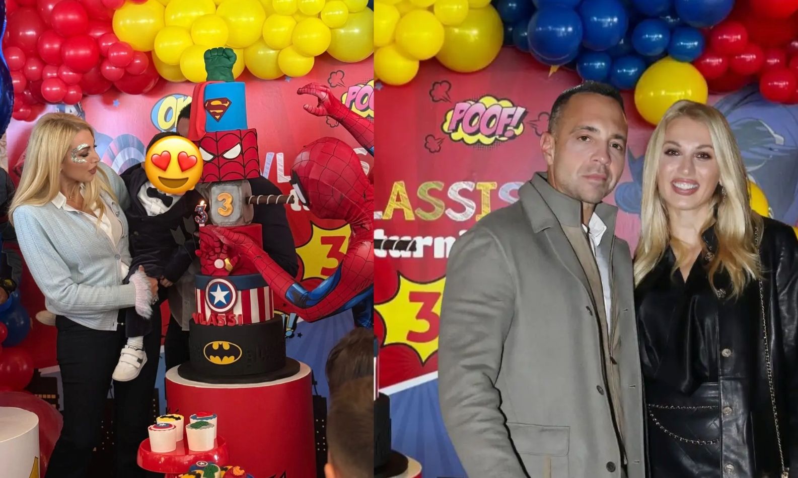 Σπυροπούλου–Σταθοκωστόπουλος: Μοναδικά καρέ από το πάρτι του γιου τους, Βλάσση που έγινε τριών ετών