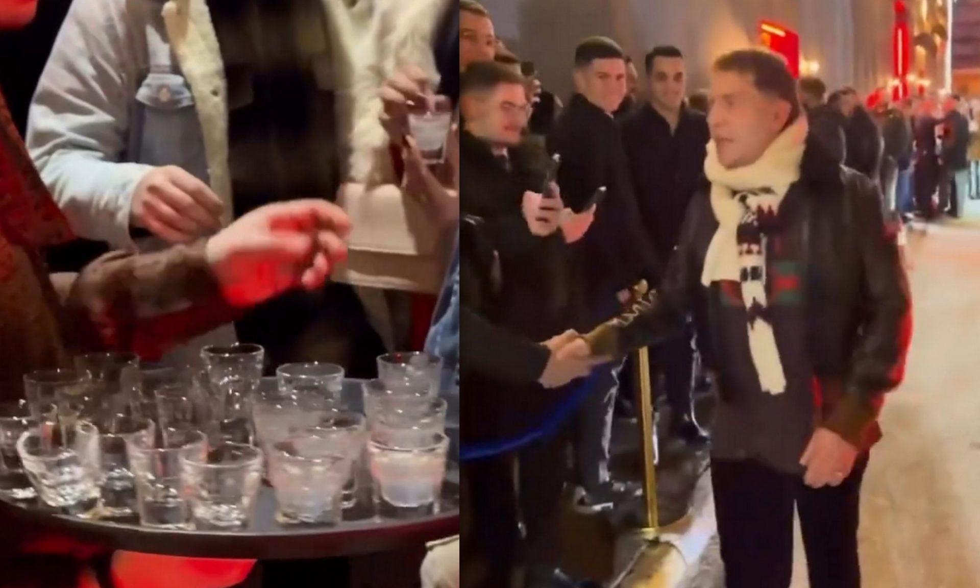 Ο Μαζωνάκης κέρασε τον κόσμο σφηνάκια για να ζεσταθεί, έξω από το μαγαζί όπου τραγουδάει! (video)