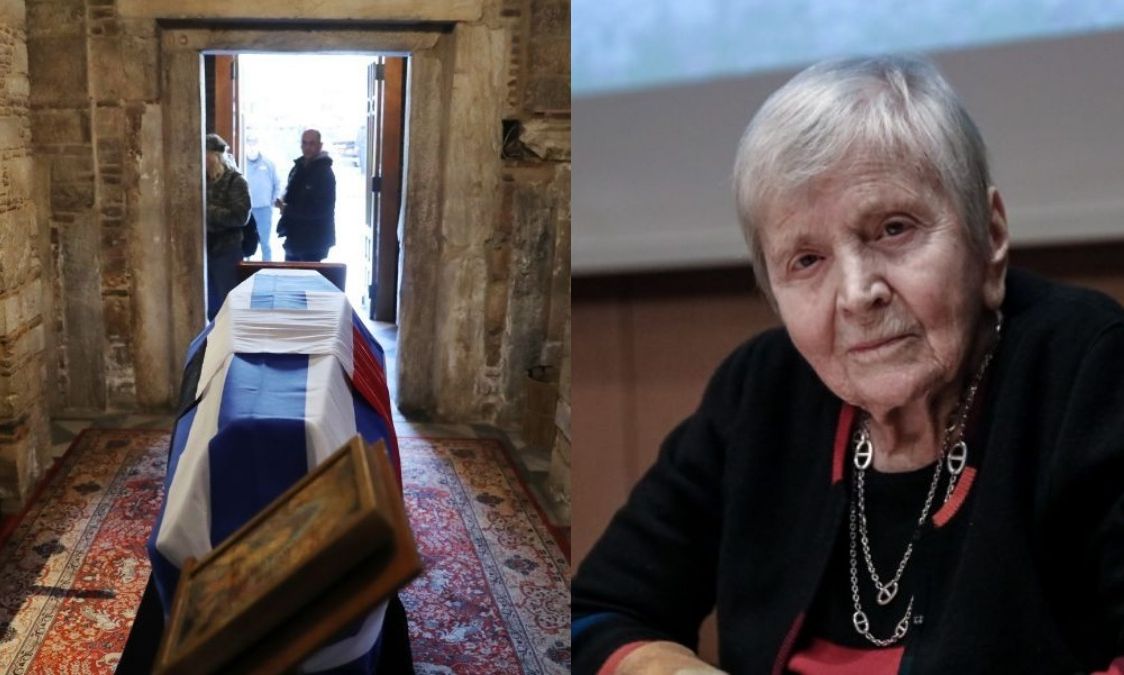 Σε λαϊκό προσκύνημα η σορός της Ελένης Γλύκατζη-Αρβελέρ - Οι πρώτες εικόνες