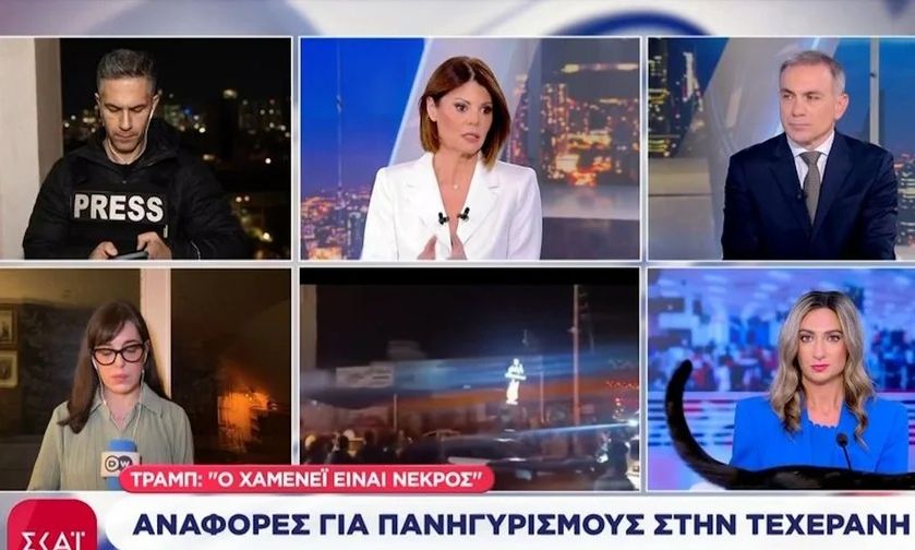 Η μαύρη γάτα του ΣΚΑΪ έκανε την εμφάνισή της on air και έγινε ξανά viral!