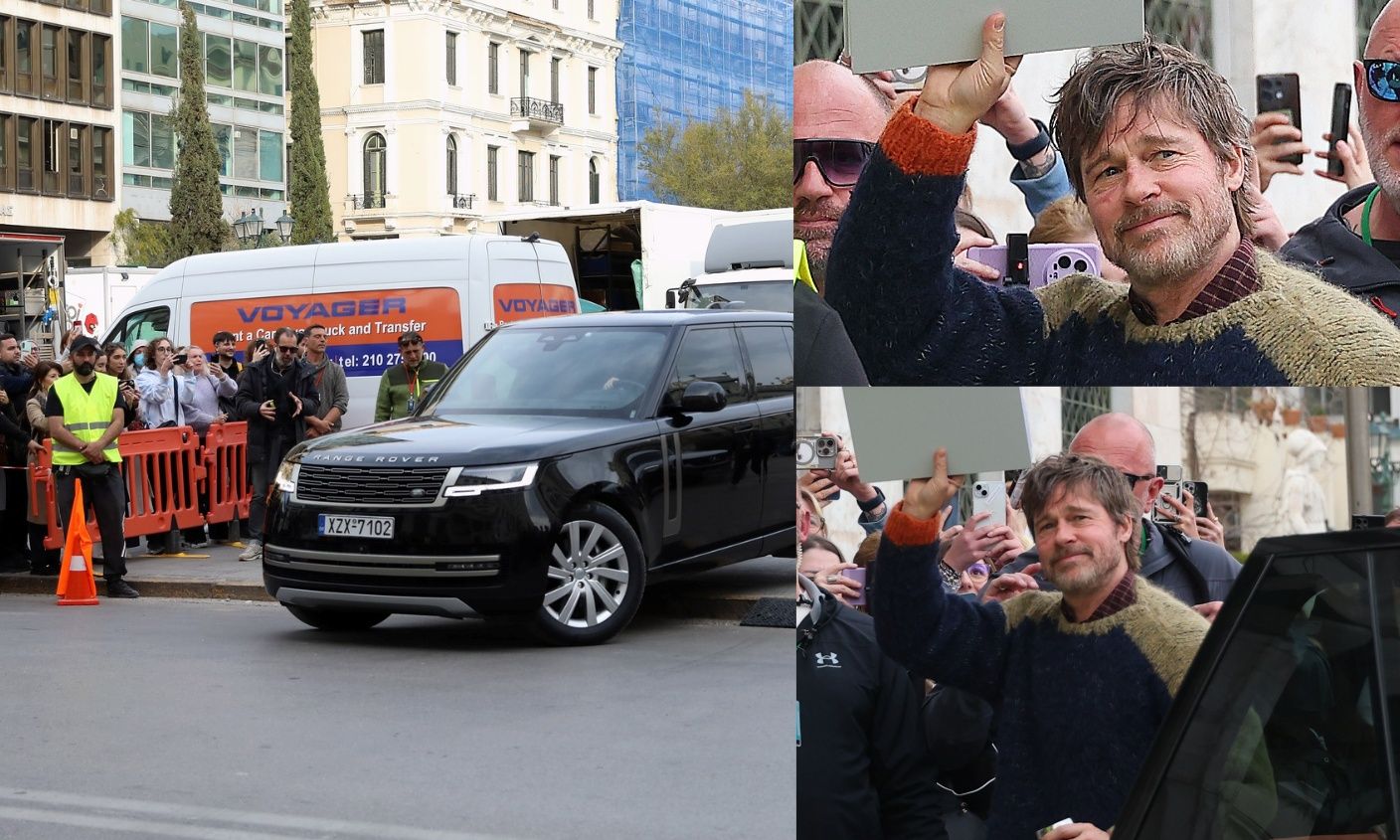 Ο Μπραντ Πιτ στην πλατεία Κοτζιά - Το αδιαχώρητο για τα γυρίσματα της ταινίας «The Riders»