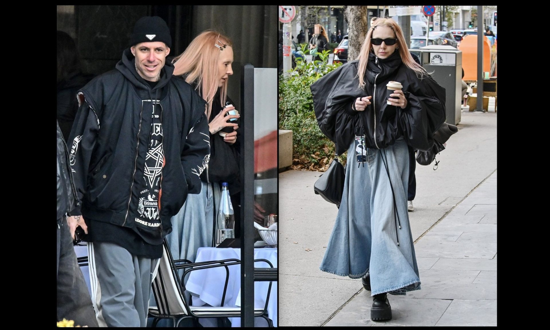 Τάμτα – Κασιδόκωστας: Σπάνια κοινή εμφάνιση στο κέντρο – Το edgy look της τραγουδίστριας