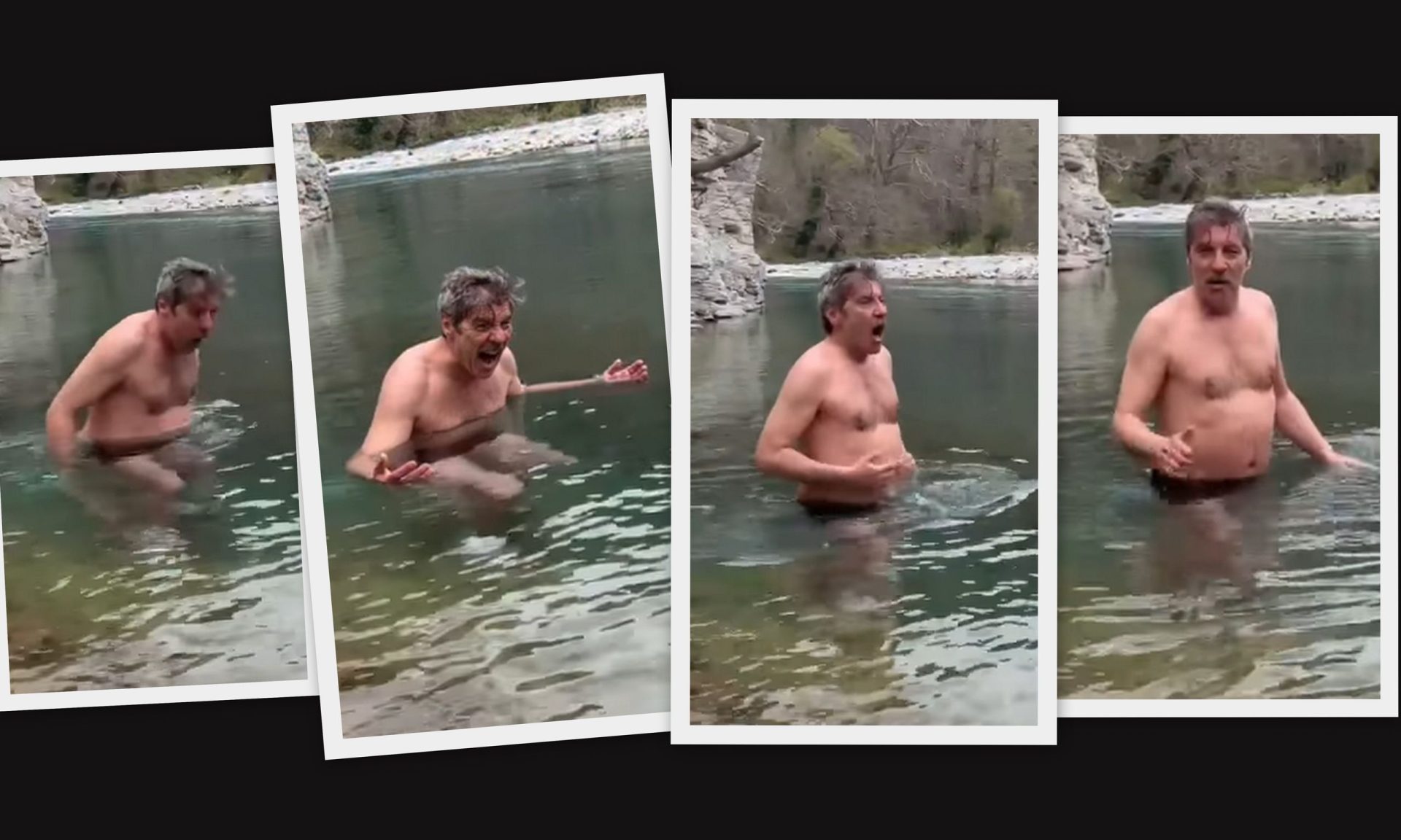 Το λέει η ψυχή του! Ο Στάνκογλου βούτηξε στα παγωμένα νερά του Βοϊδομάτη & το βίντεο έγινε viral!