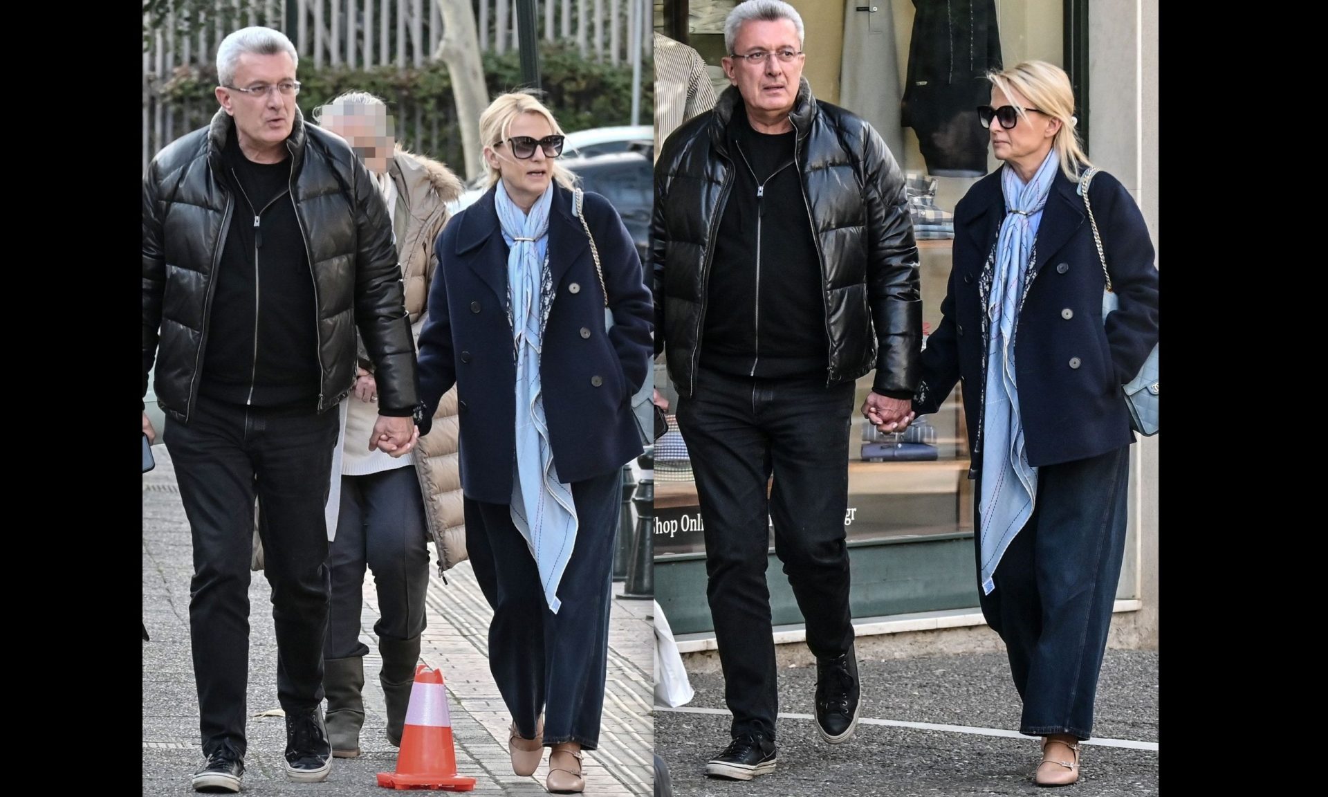 Νίκος Χατζηνικολάου – Κρίστη Τσολακάκη: Xέρι χέρι στην Κηφισιά με εντυπωσιακό στιλ