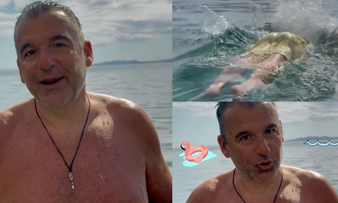 Γιώργος Λιάγκας: Έβαλε μαγιό και βούτηξε στην Τήνο - Η ανάρτηση τη Μεγάλη Παρασκευή