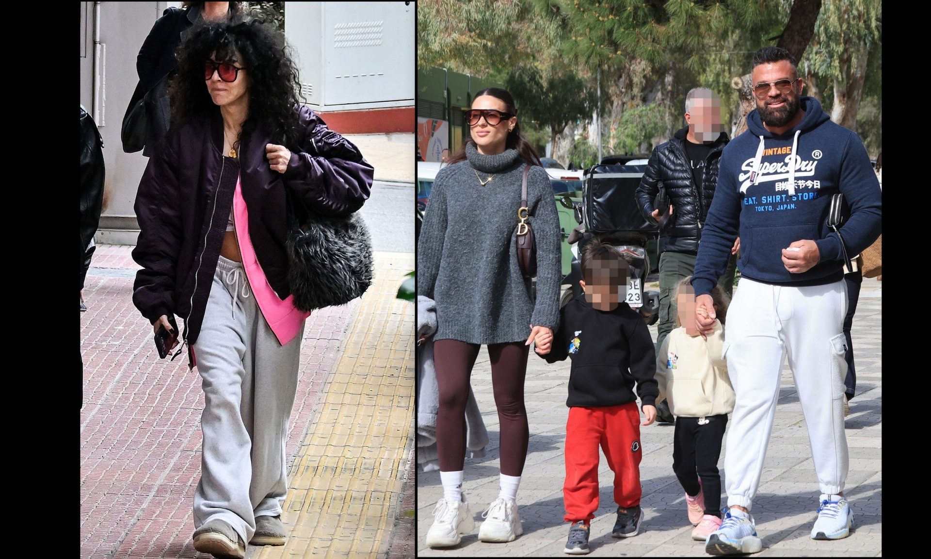 Το εκκεντρικό στιλ της Σολωμού στο κέντρο της πόλης και η οικογενειακή βόλτα του Σόμμερ στη Γλυφάδα