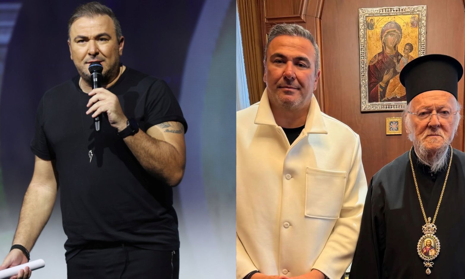 Αντώνης Ρέμος: Πήρε την ευχή του Οικουμενικό Πατριάρχη Βαρθολομαίου - Η συνάντηση & η ανάρτηση