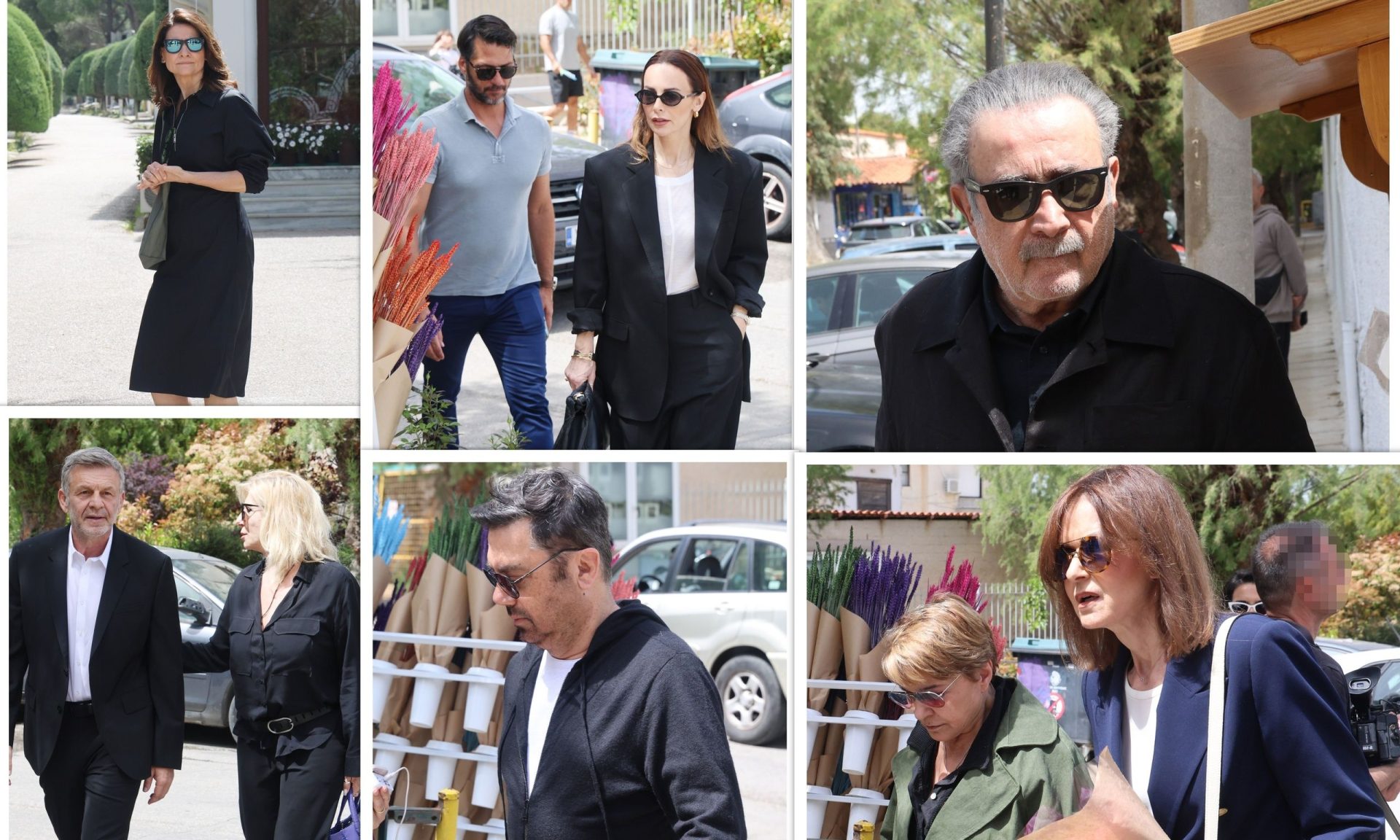 Μνημόσυνο για τη Μαρινέλλα: Η μαυροφορούσα Τζωρτίνα, τα θλιμμένα πρόσωπα και τα λουλούδια!