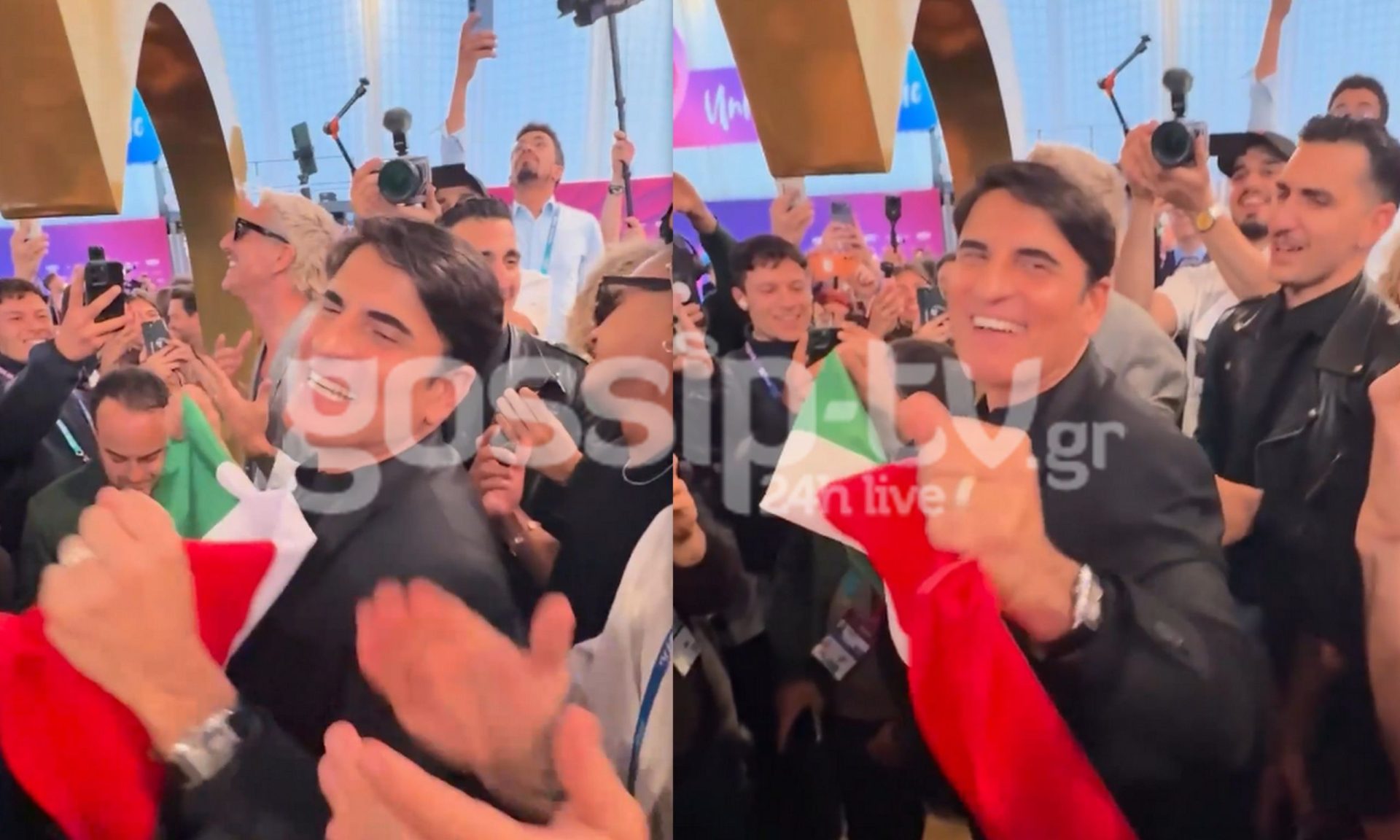 Eurovision 2026-Αποστολή στη Βιέννη: Το happening στο press room με την Ιταλική αποστολή & οι βέρες!