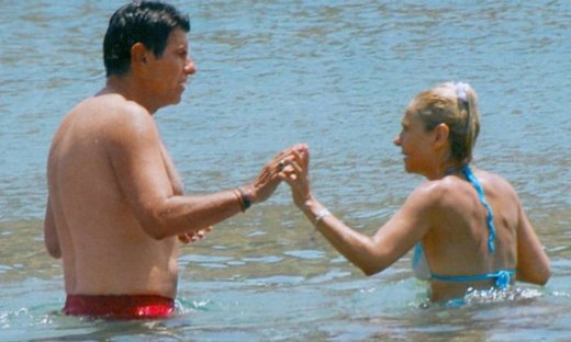 Μπέζος-Τσαλίκη: Χαλαρές στιγμές στην Πάτμο