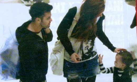 Χρηστίδου- Μαραντίνης: Βόλτα με τον γιο τους για ψώνια