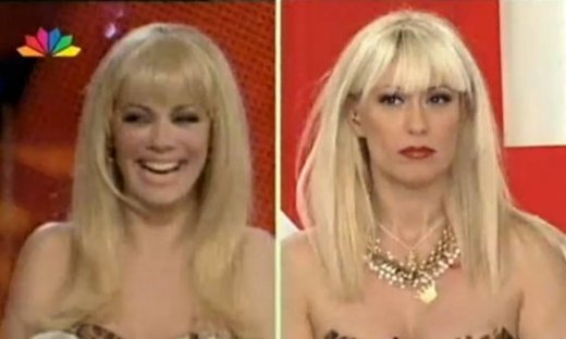 VIDEO: Η Μαρία Μπακοδήμου μεταμορφώθηκε σε Ζέτα Μακρυπούλια on air