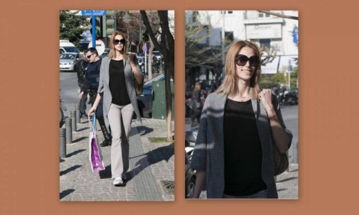 Στέλλα Δημητρίου: Βόλτα για ψώνια στο Κολωνάκι