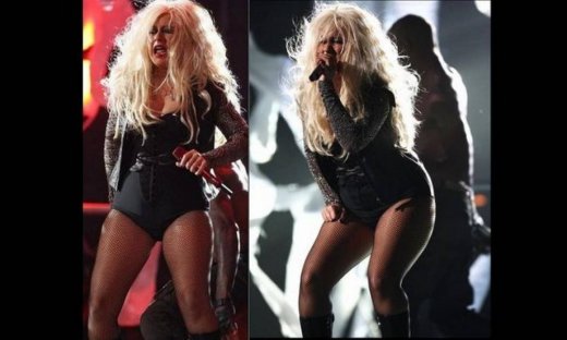 Η τρομαχτική εμφάνιση της Christina Aguilera!