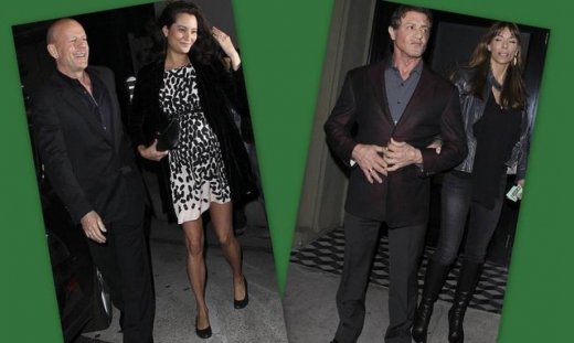 Bruce Willis, Sylvester Stalone και σύζυγοι: Δείπνο για τέσσερις