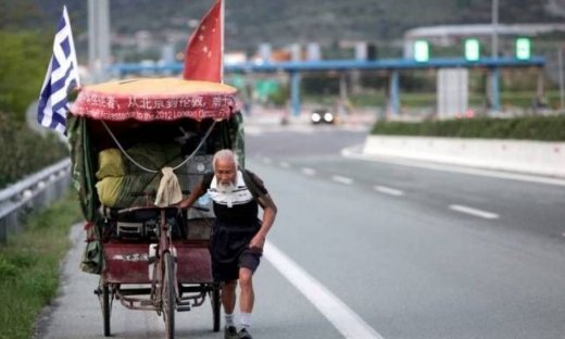 Κινέζος ποδηλάτης πάει Λονδίνο μέσω Λάρισας
