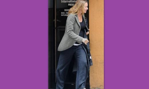 Uma Thurman: Χωρίς μακιγιάζ και με baggie παντελόνι