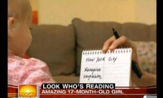 Μόλις 17 μηνών διάβαζε! (Απίστευτο βίντεο)