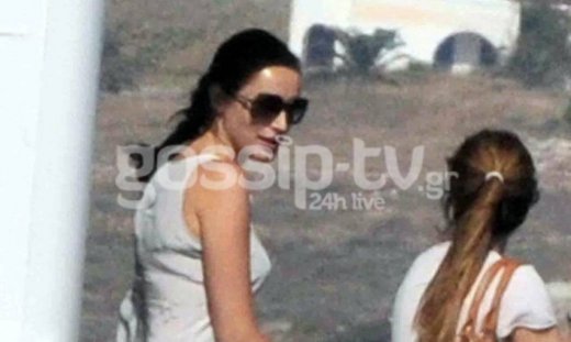 Η Κάτια Ζυγούλη στο πλοίο της γραμμής