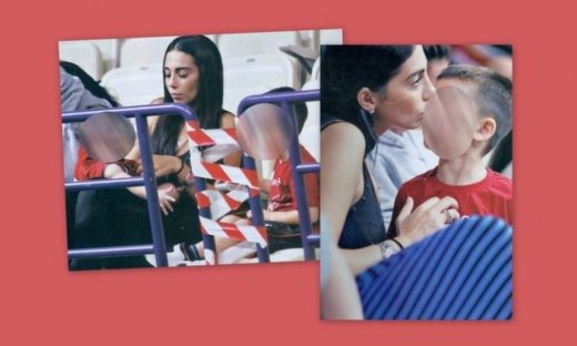 Ολυμπία Χοψονίδου: Με τους γιους της στο γήπεδο!