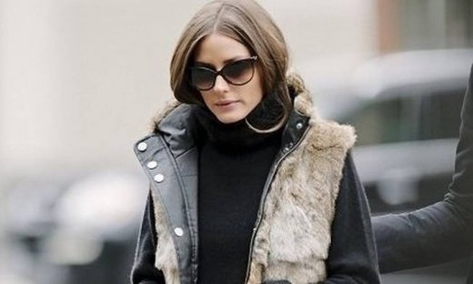 Olivia Palermo: Φθινοπωρινή διάθεση με γούνινο αμάνικο