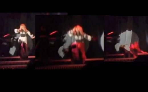 Δείτε πώς έπεσε από την σκηνή η Άννα Βίσση