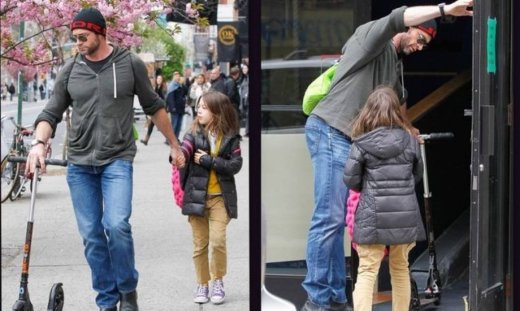 Hugh Jackman: Βόλτα με την κόρη του, Ava