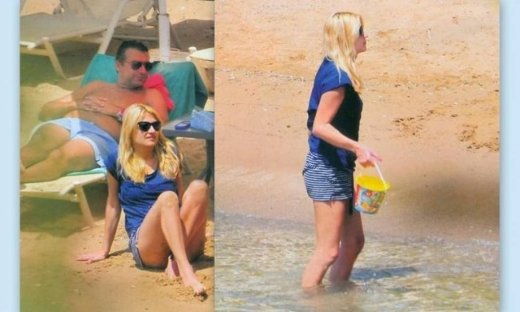 Λιάγκας-Σκορδά: Παιχνίδια στην παραλία με τον γιο τους