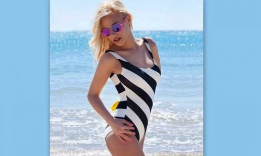 Η Λάουρα Νάργιες σε ρόλο μοντέλου