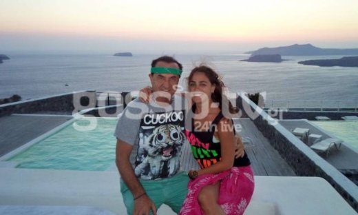 Λευτέρης Πανταζής: Με την κόρη του στην Μύκονο