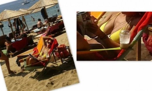 Φωτό: Δείτε την Ελένη Χατζίδου στη Σκιάθο χωρίς ρετούς να λιάζει το τεράστιο στήθος της(Nassos blog)