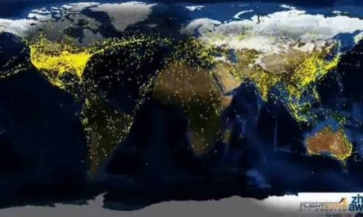 Δείτε όλες τις αεροπορικές πτήσεις που γίνονται μέσα σε 24 ώρες!