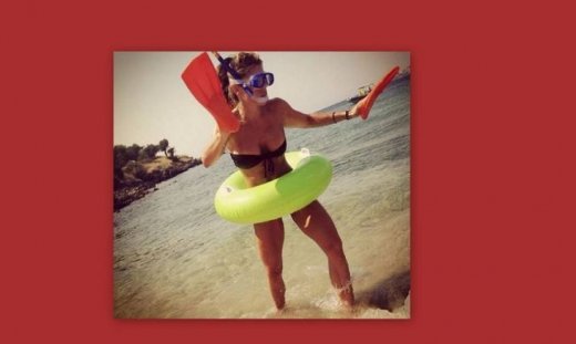 Το ατύχημα παρουσιάστριας κατά την διάρκεια των διακοπών της