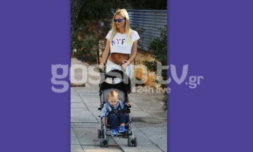 Νάταλι Θάνου: Βόλτα με τον γιο της