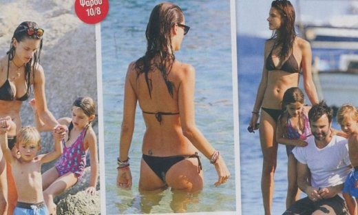 Alessandra Abrossio: Διακοπές στην Μύκονο